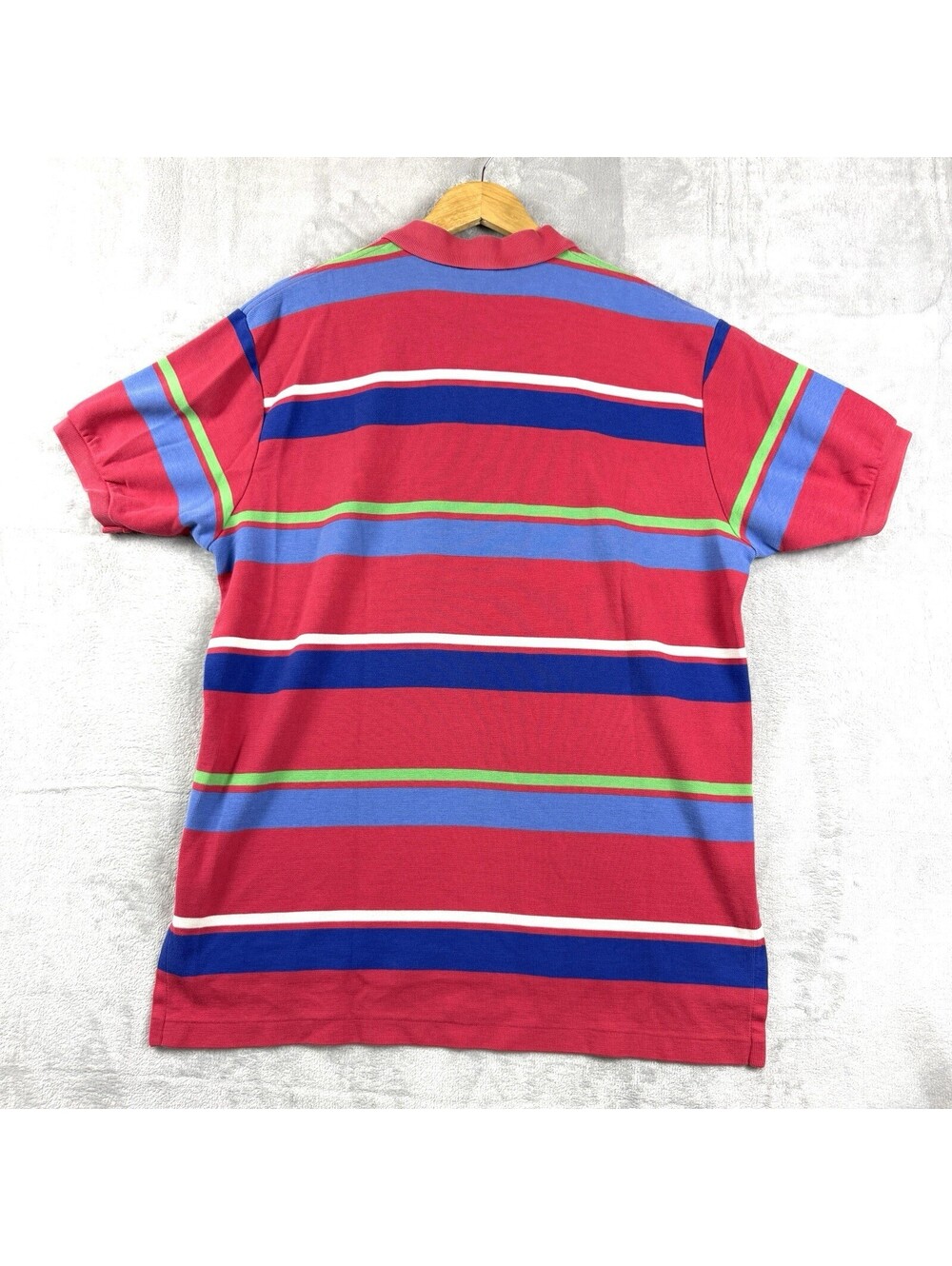 Polo Ralph Lauren Men Muti-Stripes Polo Shirt L Cotton VTG Preppy Vibrant Golf - Picture 3 of 8